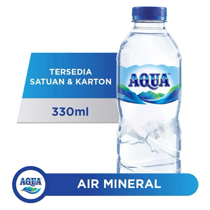 Aqua 330 ml Botol Kecil