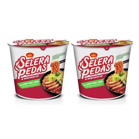 ABC MIE CUP SELERA PEDAS AYAM PEDAS LIMAU 80G